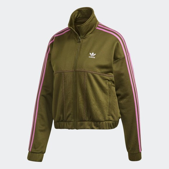 green and brown adidas jacket